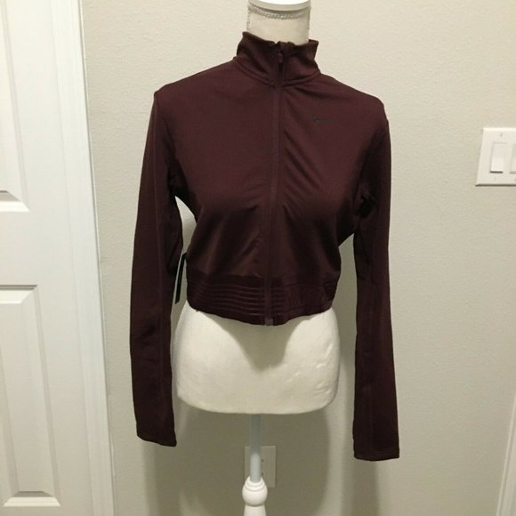 nike pro crop jacket